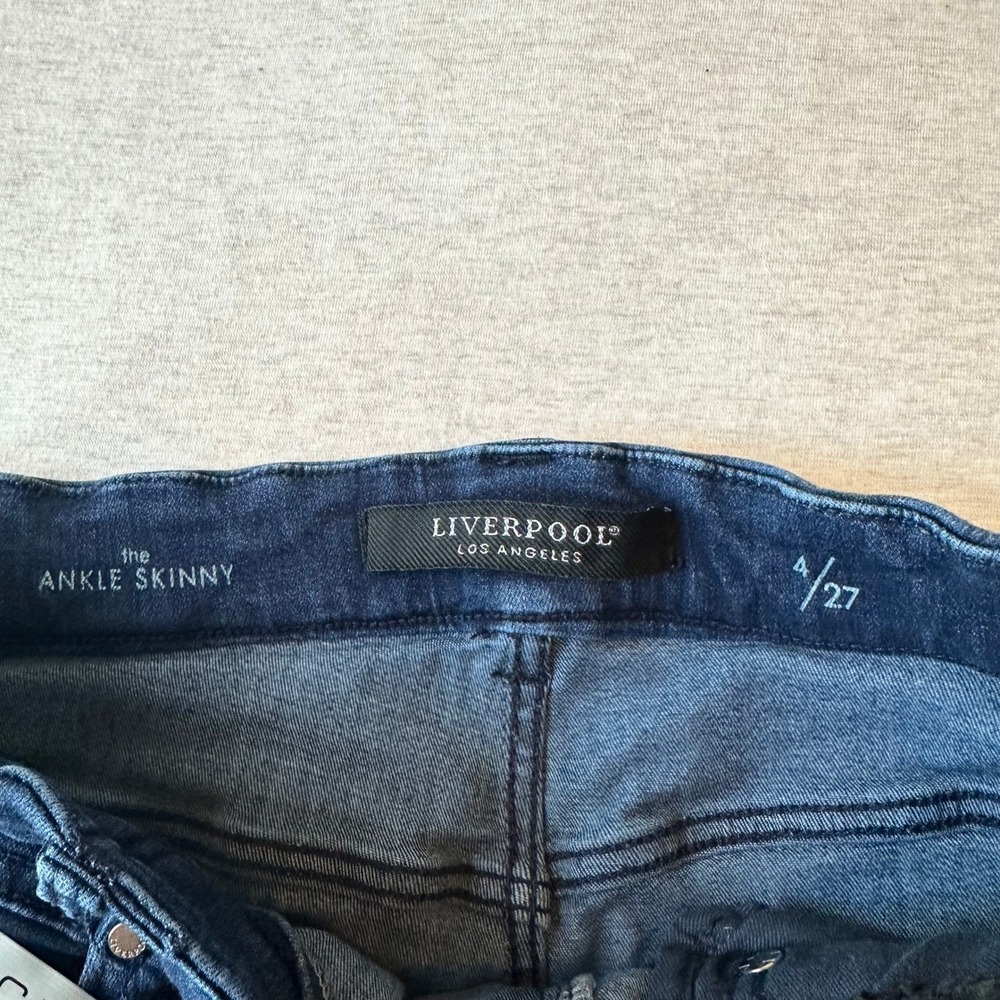 Liverpool Los Angeles The Ankle Skinny‎ Jeans Dark Indigo Blue Size 4/27 - Picture 4 of 6